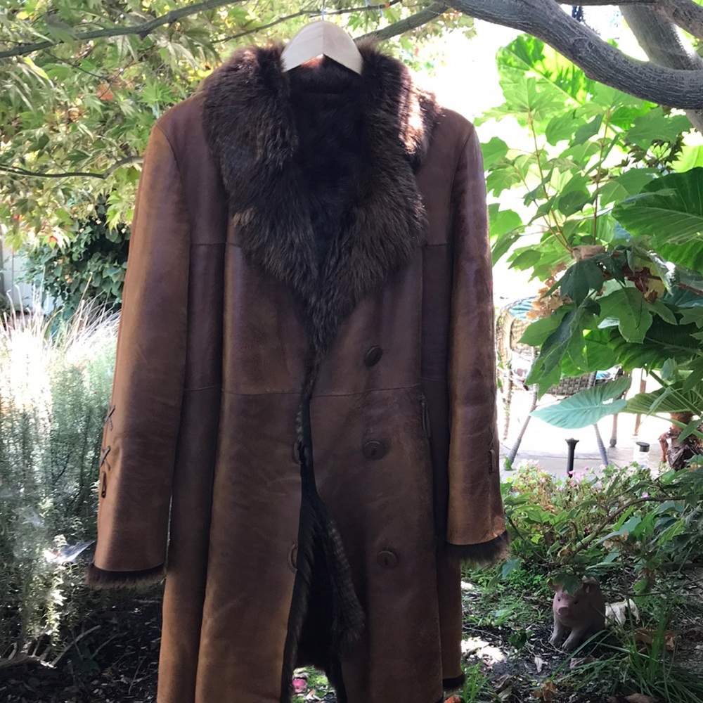 Jekel Paris shearling coat knee length soft cozy